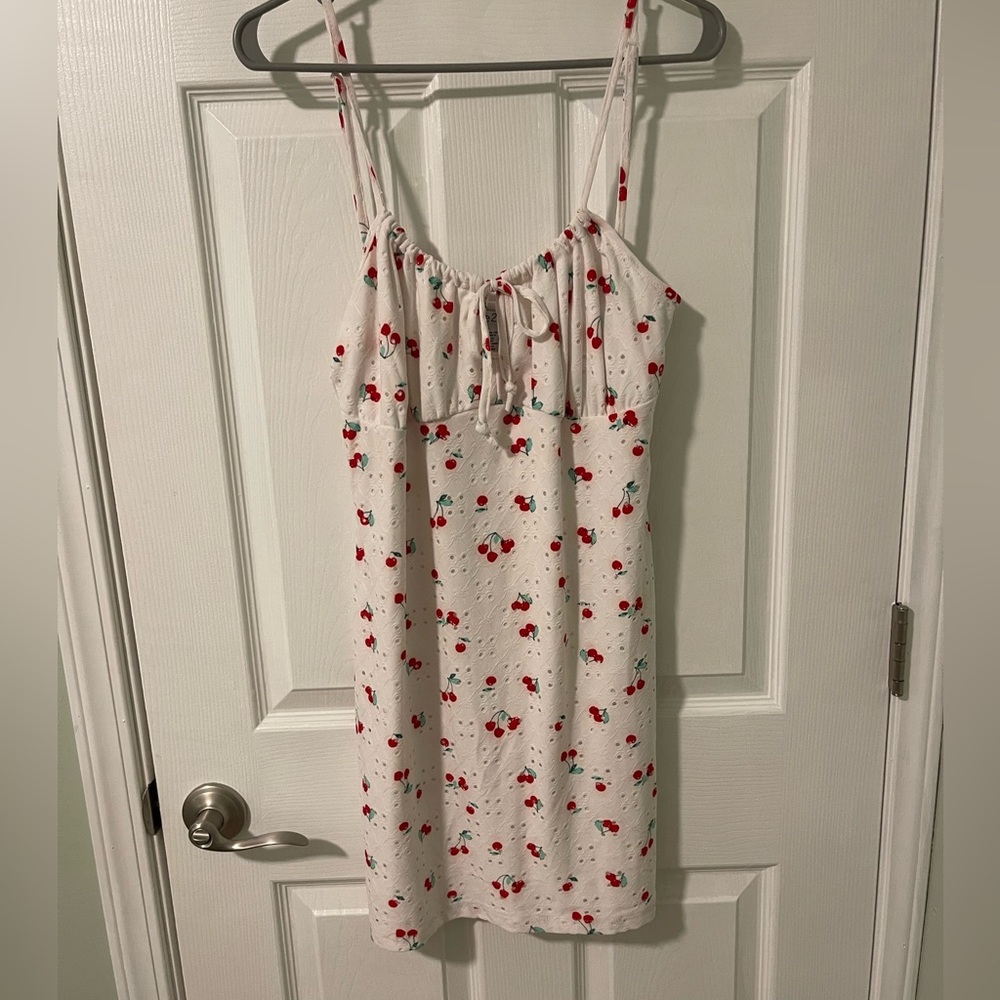 Rue 21 Dress Size XL White w/ Cherries